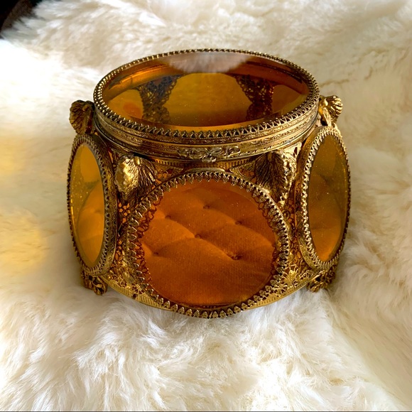 Ormolu Other - 🎉HP 8/19 Antique French Filigree Ormolu Jewel Box